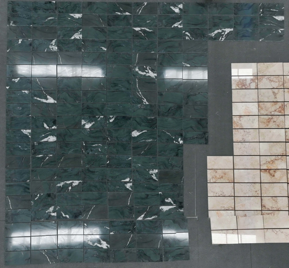 Green Marble Floor and Wall Tiles 12"x24" | Polished Natural Stone | USA