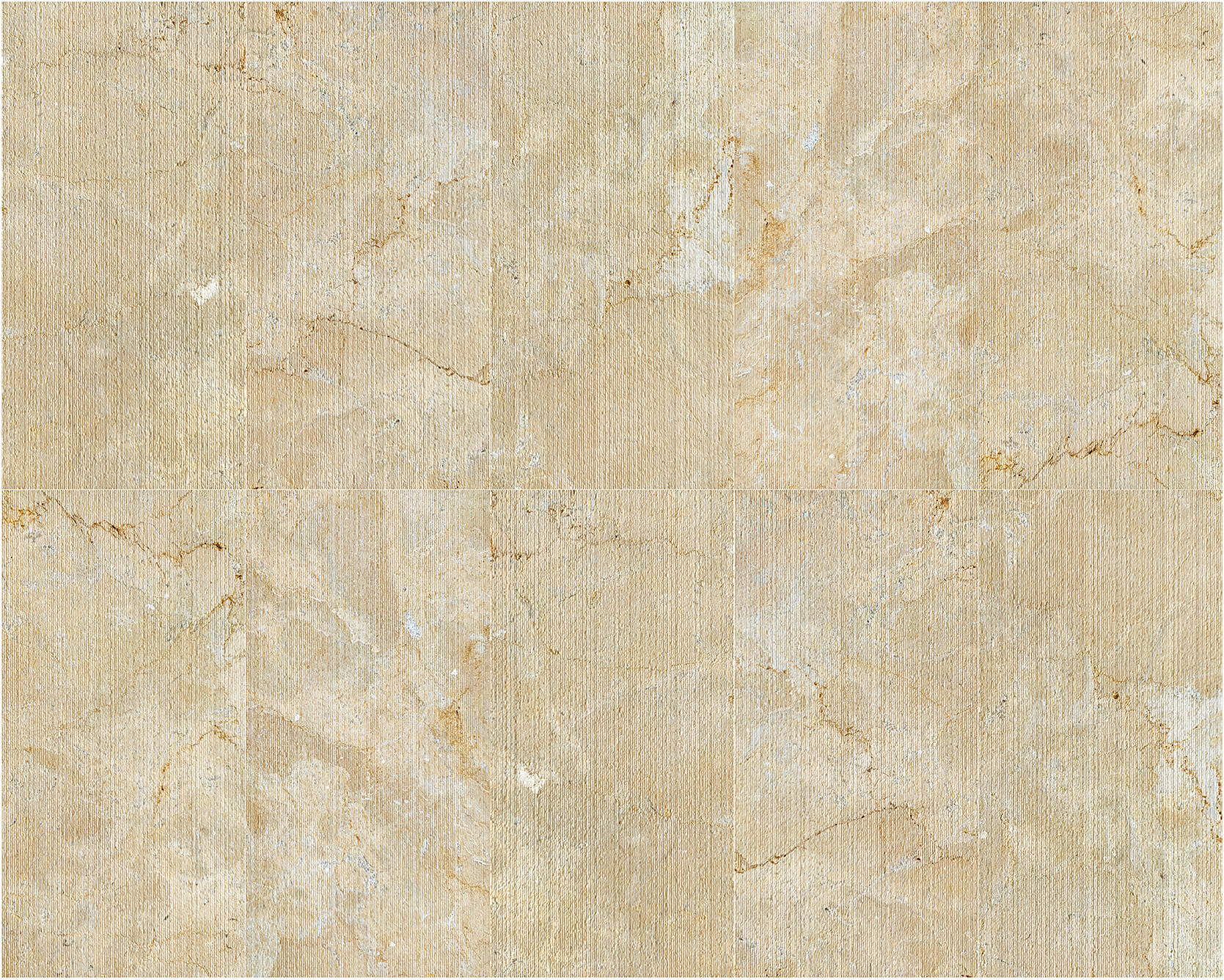 12x24 Amber Gold 3D Fluted Natural Marble Wall Tile - FS Textured Finish