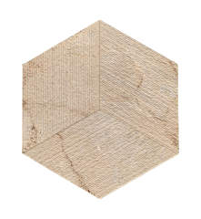 Amber Gold Natural Marble 3D Fluted Hexagon Accent Wall Tiles