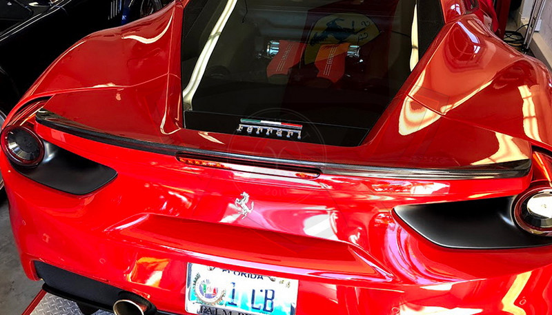 2015-2019 Ferrari F488 GTB LT Style Rear Spoiler