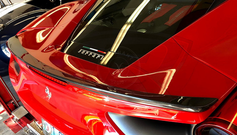 2015-2019 Ferrari F488 GTB LT Style Rear Spoiler