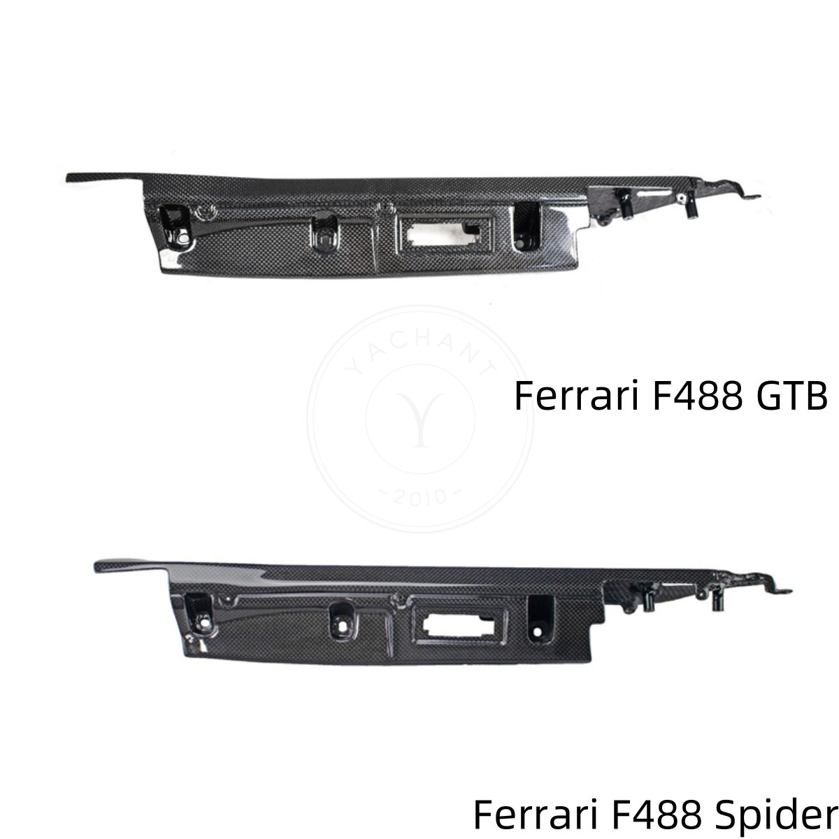 2015-2019 Ferrari F488 GTB/Spider LHD Glove Box Upper Dashboard Panel Replacement