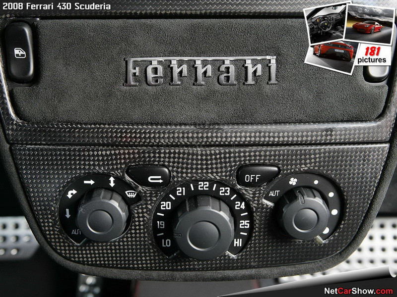 2004-2009 Ferrari F430 Coupe/Spider/Scuderia/16M Air Con Control Panel (Replacement)