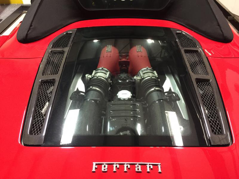 2004-2009 Ferrari F430 Spider&16M Rear Window Louvers