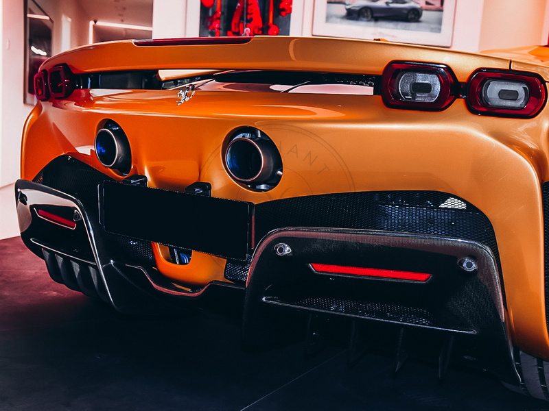 2020-2022 Ferrari SF90 OEM Style Body Kit Front Lip Front Splitter Side Skirts Rear Diffuser