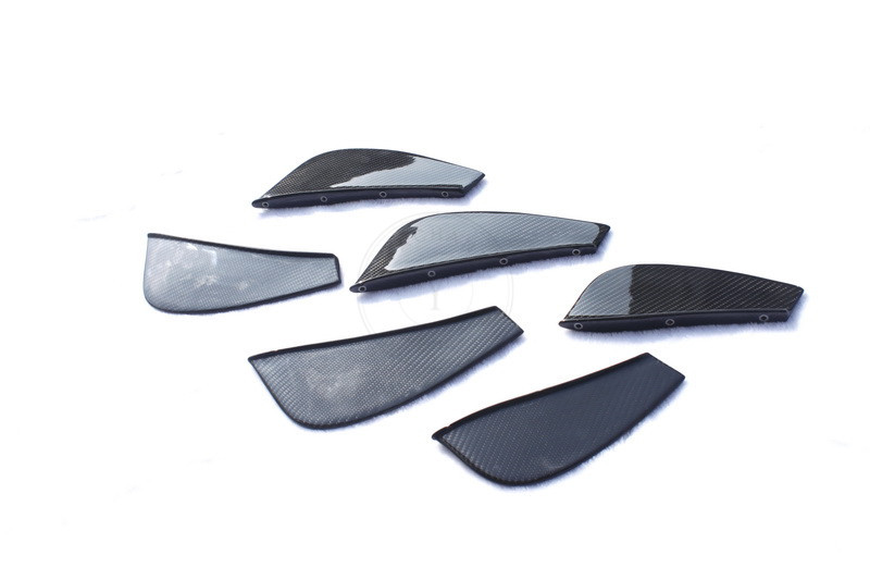 2010-2016 Ferrari F458 Italia Coupe & Spider D Style Rear Diffuser Fin Replacement 6pcs