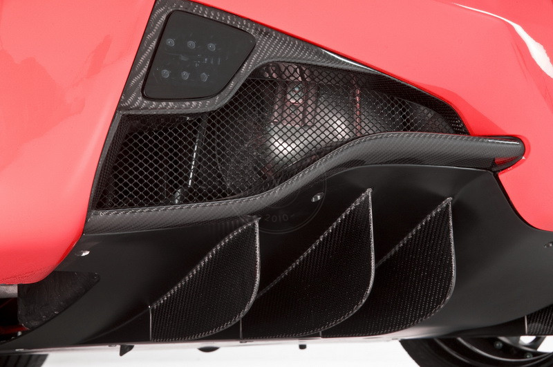 2010-2016 Ferrari F458 Italia Coupe & Spider D Style Rear Diffuser Fin Replacement 6pcs