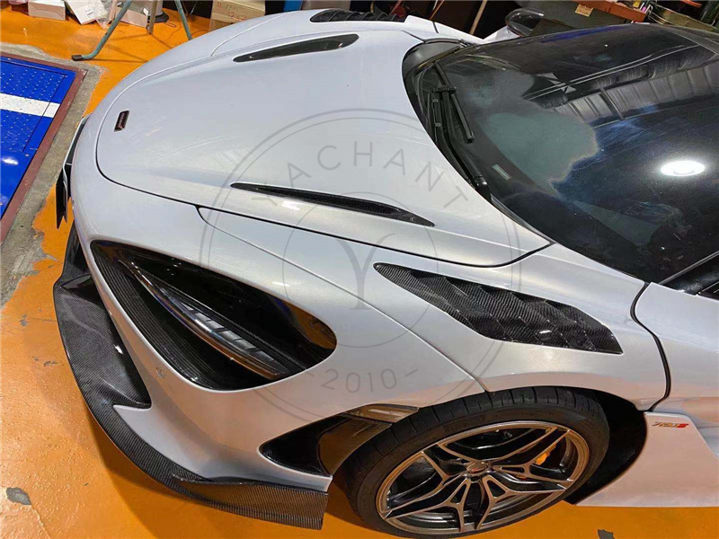 2017-2021 McLaren 720S Coupe & Spider VRS Silverstone Edition Style Body Kit Front Lip Fender Side Skirt Blade Rear Diffuser