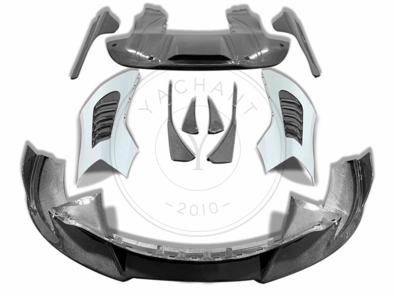 2017-2021 McLaren 720S Coupe & Spider Vorsteiner Silverstone Edition Style Body Kit Front Lip Fender Side Skirt Blade Rear Diffuser