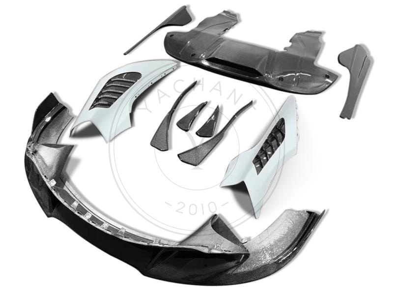 2017-2021 McLaren 720S Coupe & Spider Vorsteiner Silverstone Edition Style Body Kit Front Lip Fender Side Skirt Blade Rear Diffuser