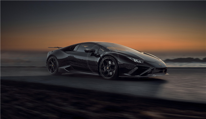 2020-2023 Lamborghini Huracan EVO RWD & Spyder Novitec Style Front Lip & Front Bumper Side Vents