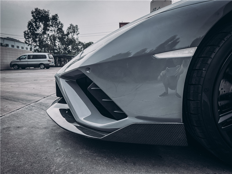 2020-2023 Lamborghini Huracan EVO RWD & Spyder OD Style Front Lip & Front Bumper Side Vents