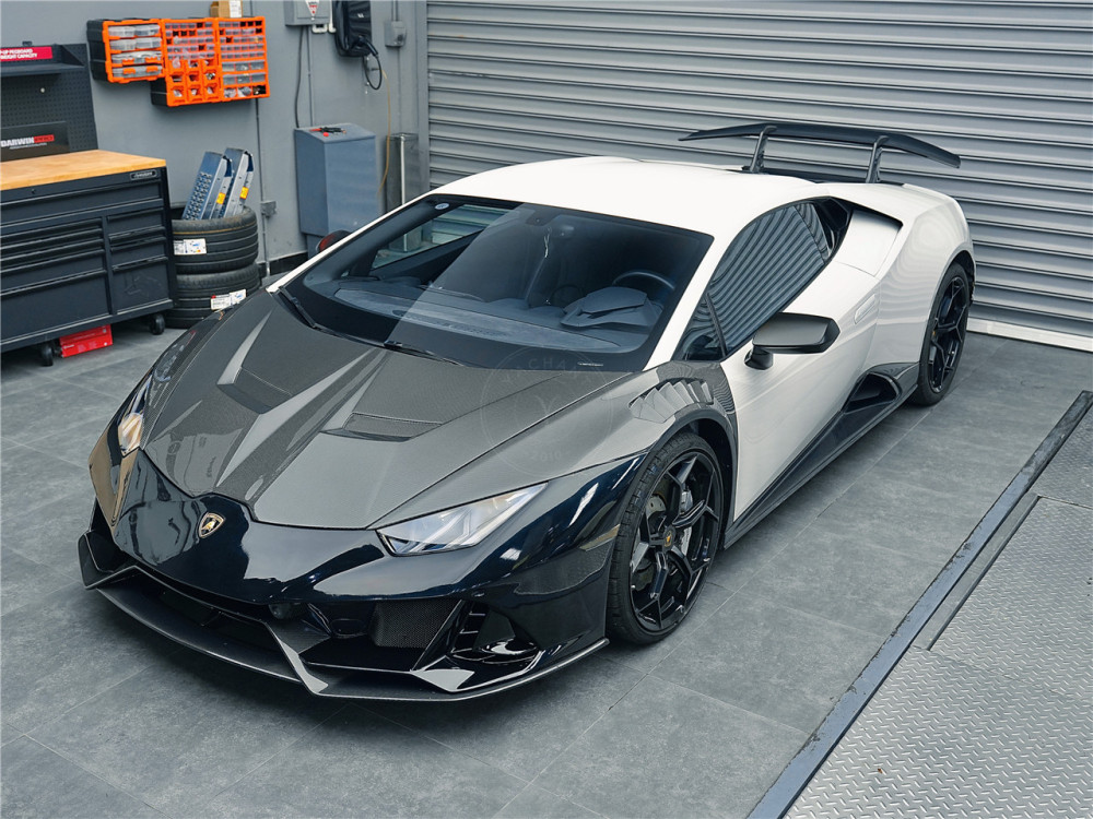 2014-2021 Lamborghini Huracan EVO & LP580 & LP610 EVO Style Front Bumper (LP610 nees to cancel the headlights cleaning function)
