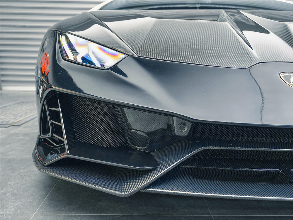 2014-2021 Lamborghini Huracan EVO & LP580 & LP610 EVO Style Front Bumper (LP610 nees to cancel the headlights cleaning function)