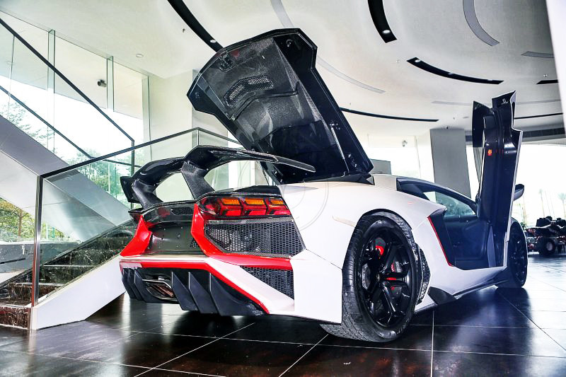 2011-2017 Lamborghini Aventador All Models B Style Rear Spoiler