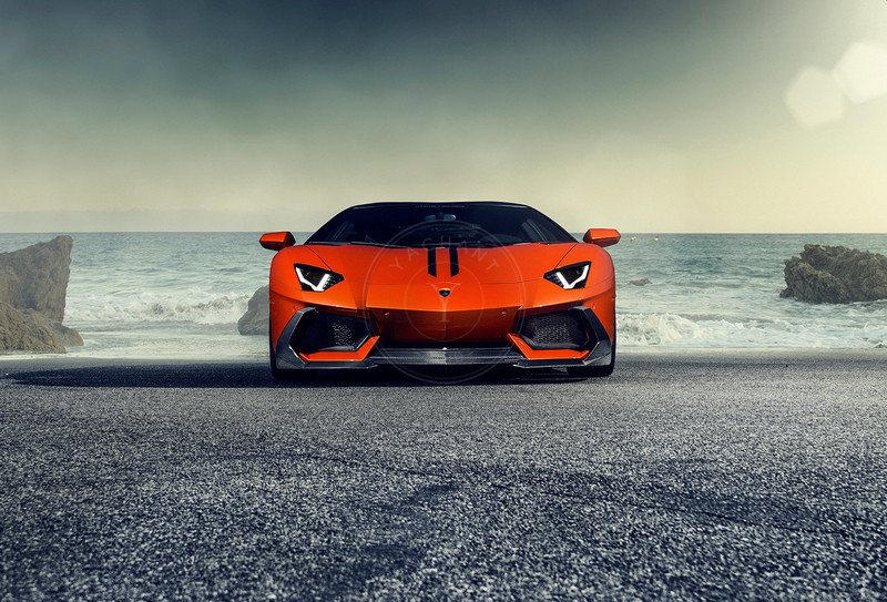 2011-2016 Lamborghini Aventador LP700-4 VRS ZARAGOZA EDIZIONE Style Front Bumper Lip