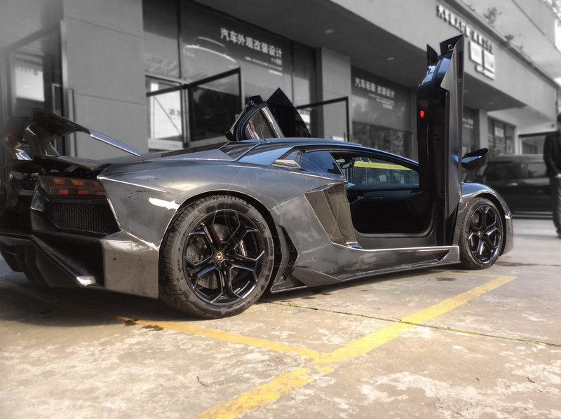 2011-2017 Lamborghini Aventador All Models BKSS-750 Style Body Kit Bumper Hood Fender