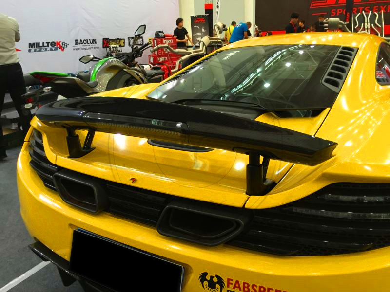 2011-2017 McLaren MP4-12C 650S RVZ RHZ Style Rear Spoiler