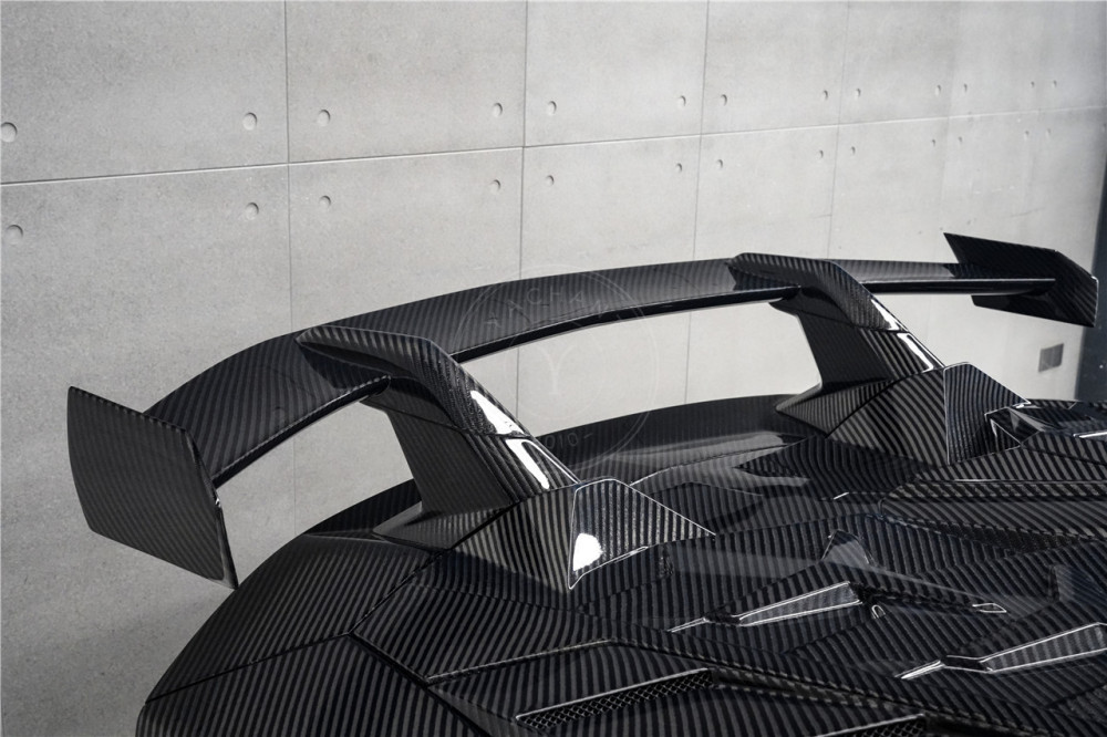 2011-2021 Lamborghini Aventador LP700 LP740 LP750 Coupe SVY Style Rear Wing & Engine Hood
