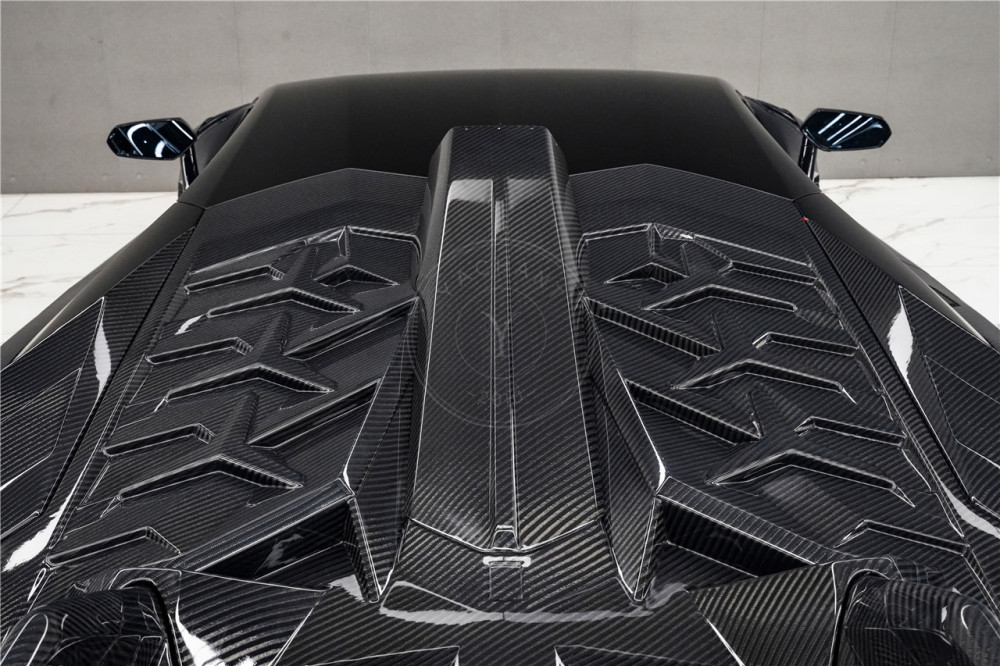 2011-2021 Lamborghini Aventador LP700 LP740 LP750 Coupe SVY Style Rear Wing & Engine Hood
