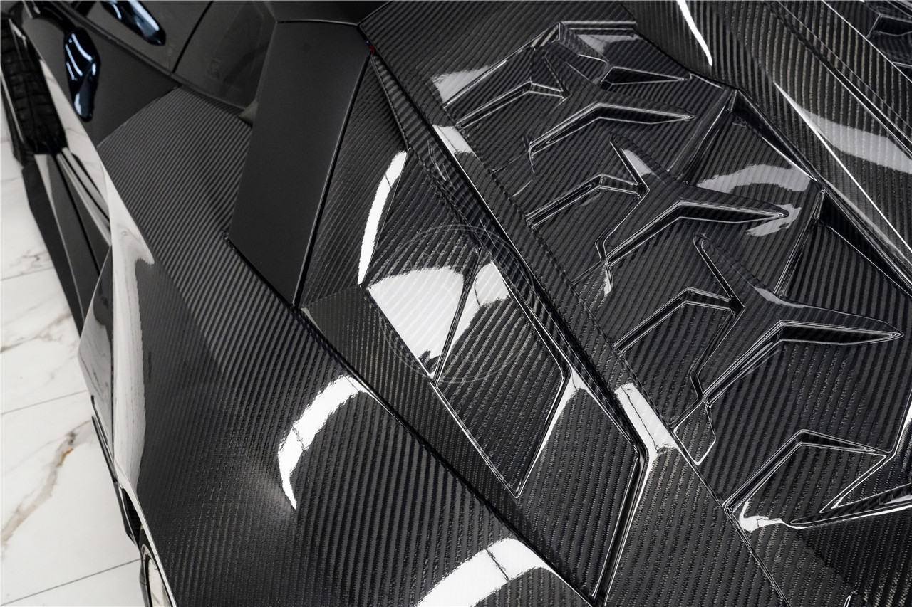 2011-2021 Lamborghini Aventador LP700 LP740 LP750 Coupe SVY Style Rear Wing & Engine Hood