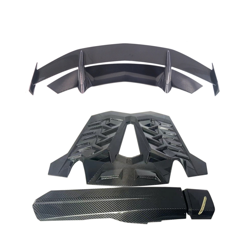 2011-2021 Lamborghini Aventador LP700 LP740 LP750 Coupe SVY Style Rear Wing & Engine Hood