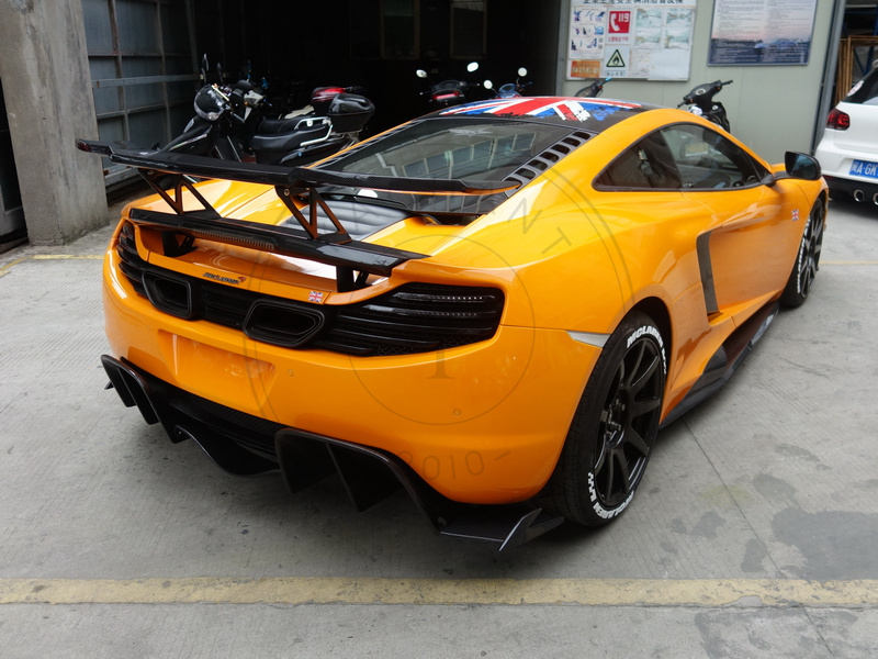 2011-2017 McLaren MP4 12C Coupe Spyder 650S YC Design Type II Style Rear Spoiler GT Wing with Deck