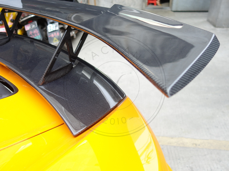 2011-2017 McLaren MP4 12C Coupe Spyder 650S YC Design Type II Style Rear Spoiler GT Wing with Deck