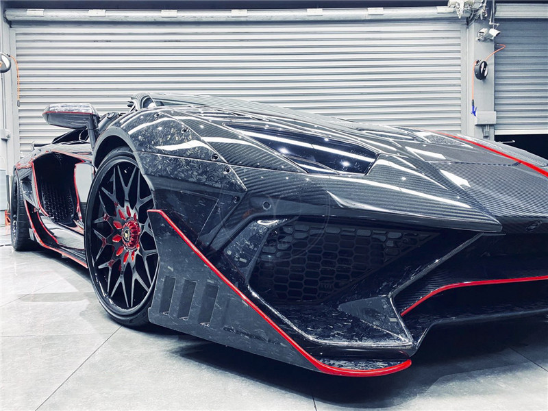 2011-2017 Lamborghini Aventador Coupe/Roarster SVJ-Extra FB Wide Body Splitter