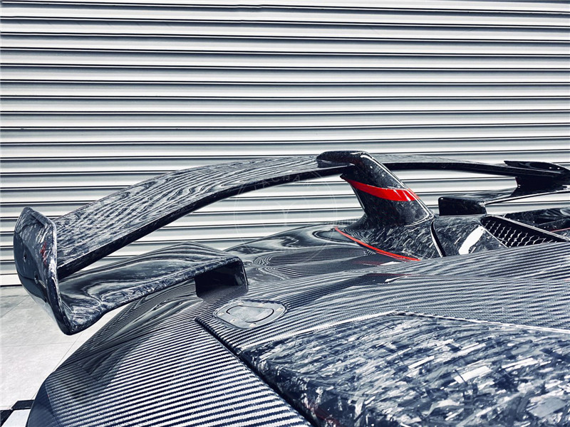 2011-2017 Lamborghini Aventador Roarster SVJ-Extra Rear Wing & Engine Hood