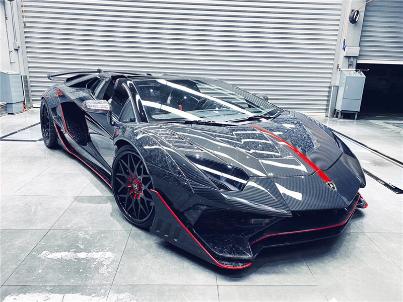 2011-2017 Lamborghini Aventador Coupe/Roarster SV Style Front Bumper Wide Body Flare