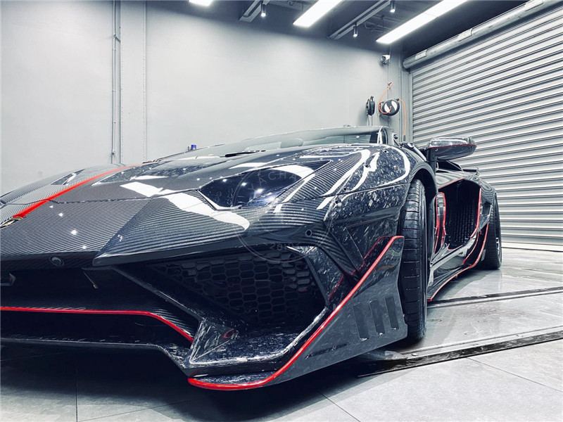2011-2017 Lamborghini Aventador Coupe/Roarster SV Style Front Bumper Wide Body Flare