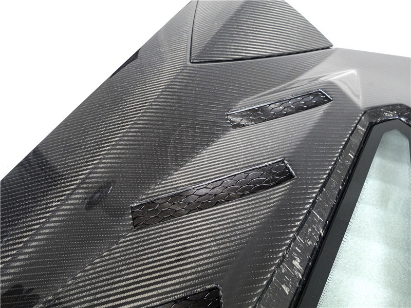 2011-2017 Lamborghini Aventador Roarster SVJ-Extra Rear Wing & Engine Hood