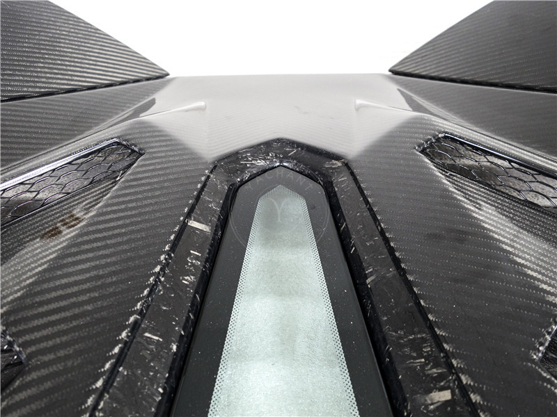 2011-2017 Lamborghini Aventador Roarster SVJ-Extra Rear Wing & Engine Hood