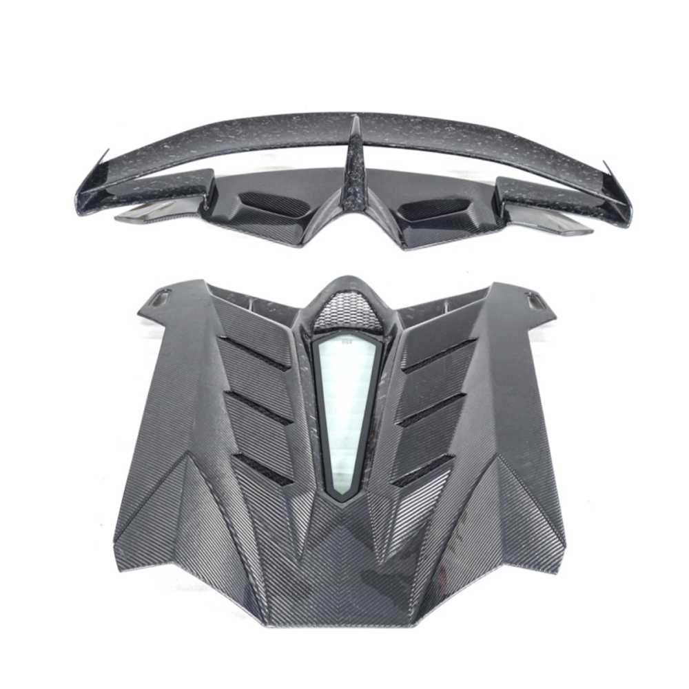 2011-2017 Lamborghini Aventador Roarster SVJ-Extra Rear Wing & Engine Hood