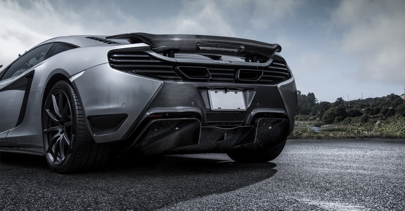 2011-2017 McLaren MP4 12C 650S VRS  V MC AERO Style Rear Bumper with Rear Diffuser