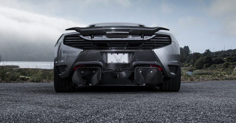 2011-2017 McLaren MP4 12C 650S VRS  V MC AERO Style Rear Bumper with Rear Diffuser
