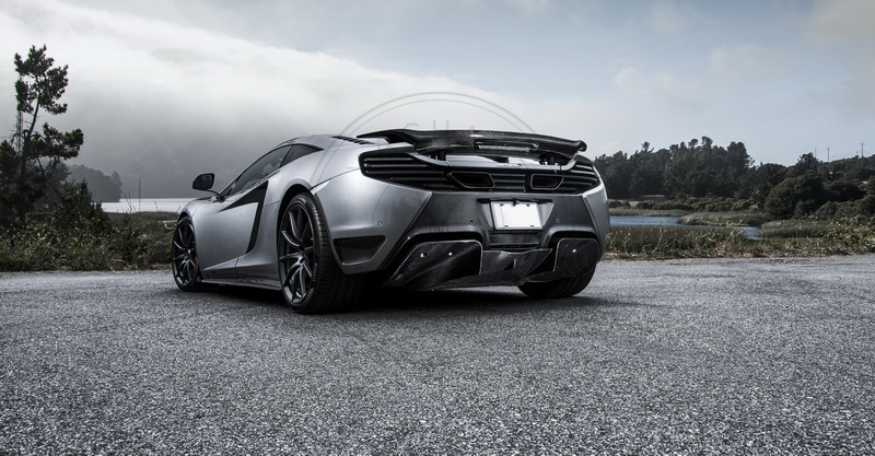 2011-2017 McLaren MP4 12C 650S VRS  V MC AERO Style Rear Bumper with Rear Diffuser