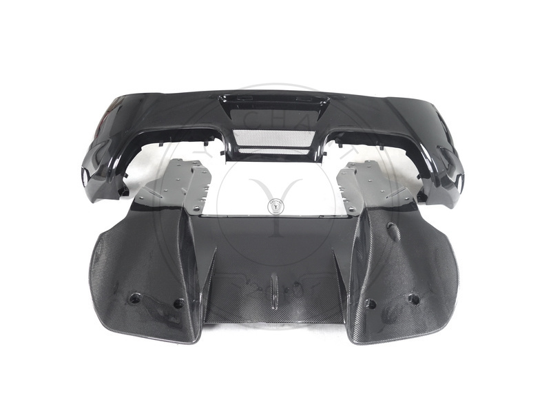 2011-2017 McLaren MP4 12C 650S VRS  V MC AERO Style Rear Bumper with Rear Diffuser