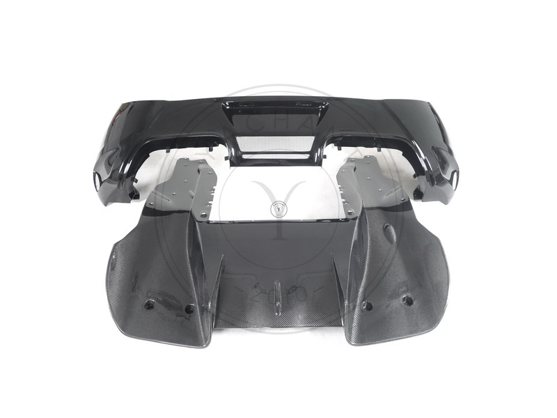 2011-2017 McLaren MP4 12C 650S VRS  V MC AERO Style Rear Bumper with Rear Diffuser