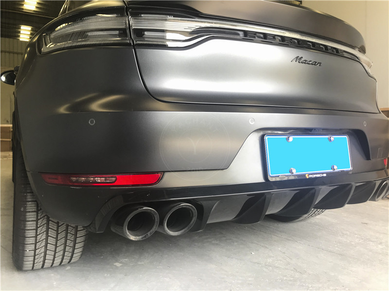 2019-2020 Porsche Type 95B Macan Facelift TA Style Body Kit Front Lip Rear Diffuser Spoiler Side Vents Cover