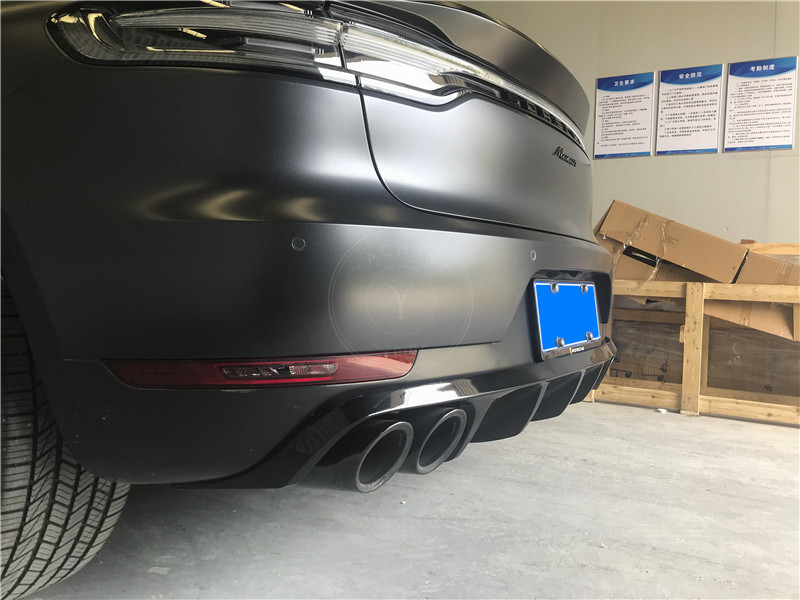 2019-2020 Porsche Type 95B Macan Facelift TA Style Body Kit Front Lip Rear Diffuser Spoiler Side Vents Cover