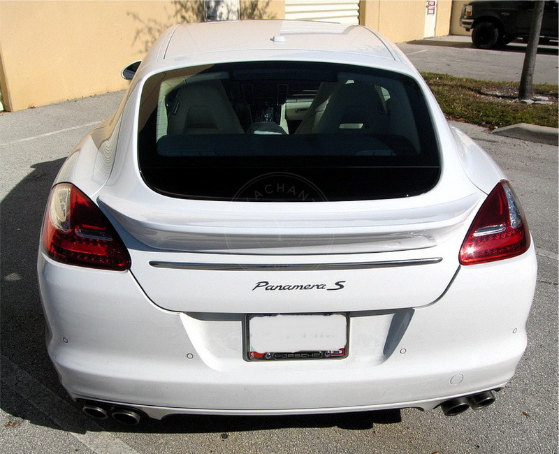 2010-2013 Porsche Panamera 970.1 TAS Style Trunk & Roof Spoiler Set 2 Pcs