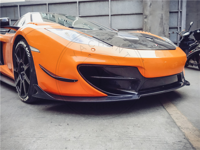 BKSS Style Partial Carbon Fiber Front Bumper for 2011-2015 McLaren MP4 12C