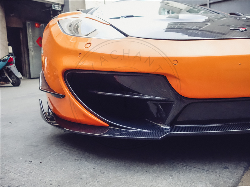 BKSS Style Partial Carbon Fiber Front Bumper for 2011-2015 McLaren MP4 12C