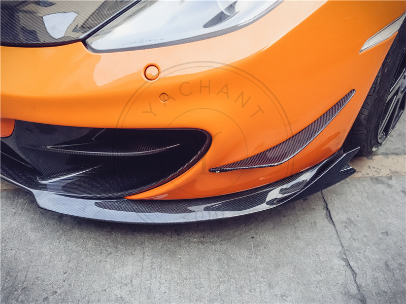 BKSS Style Partial Carbon Fiber Front Bumper for 2011-2015 McLaren MP4 12C
