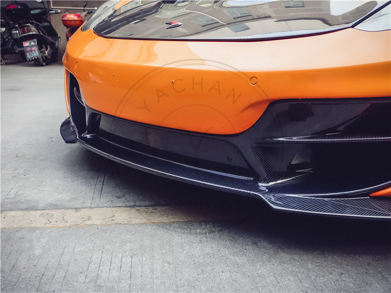 BKSS Style Partial Carbon Fiber Front Bumper for 2011-2015 McLaren MP4 12C