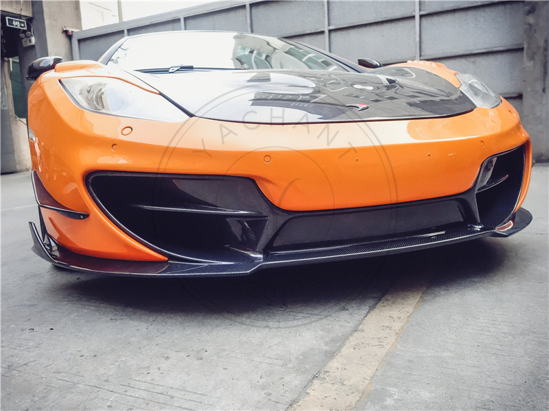 BKSS Style Partial Carbon Fiber Front Bumper for 2011-2015 McLaren MP4 12C