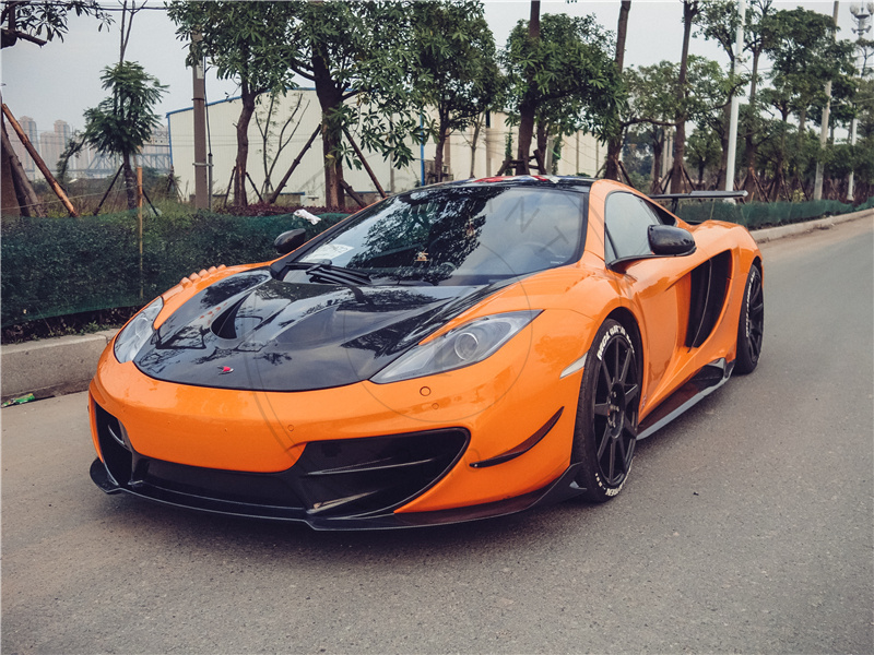 BKSS Style Partial Carbon Fiber Front Bumper for 2011-2015 McLaren MP4 12C