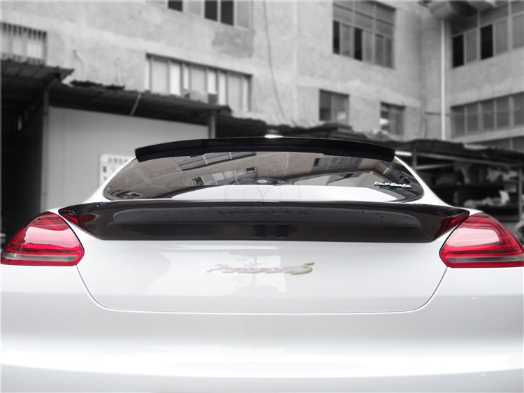 2014-2016 Porsche Panamera 970.2 OEM Style Rear Body Kit Rear Diffuser Roof Spoiler Rear Spoiler